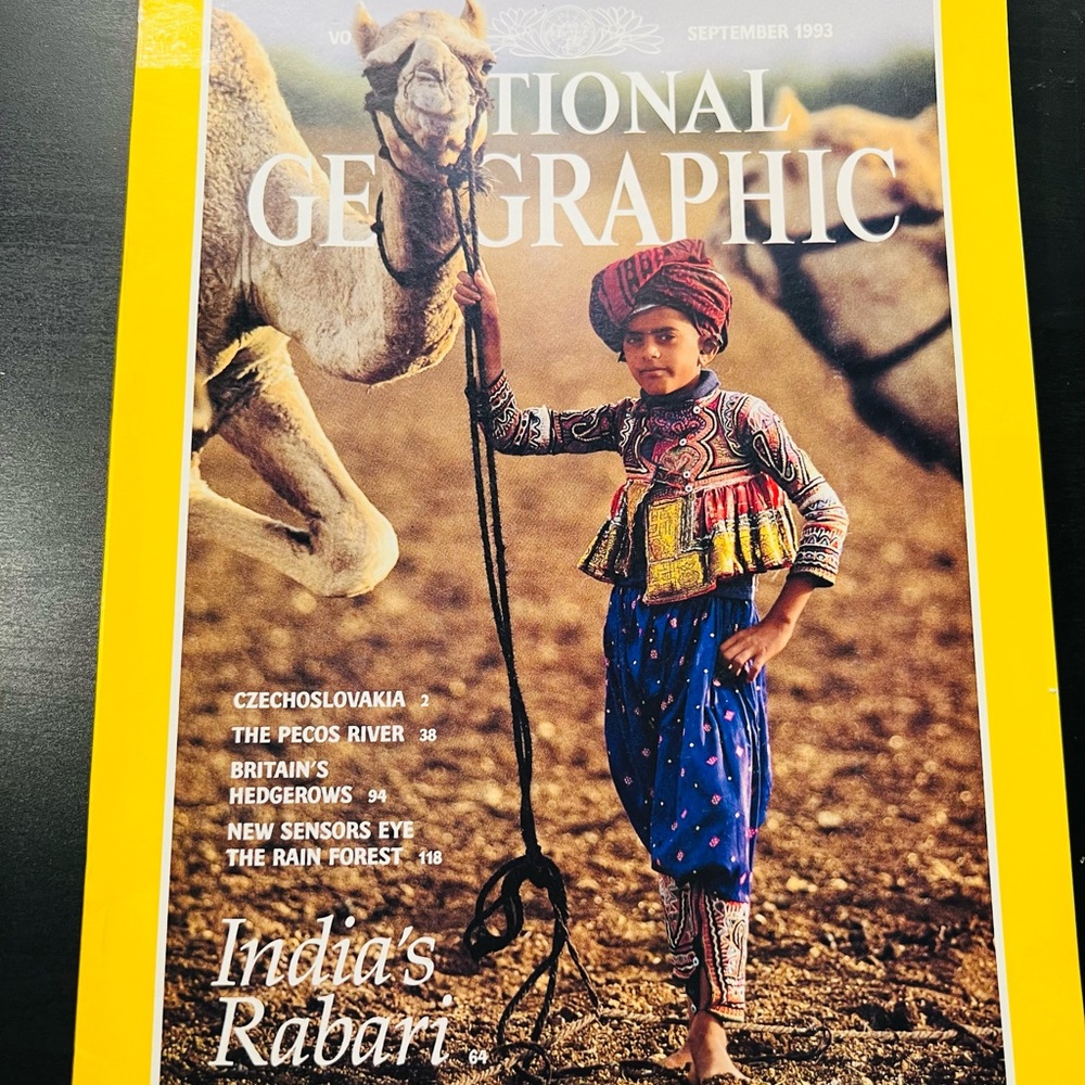 National Geographic September 1993 India's Rabari Vol. 184, No. 3